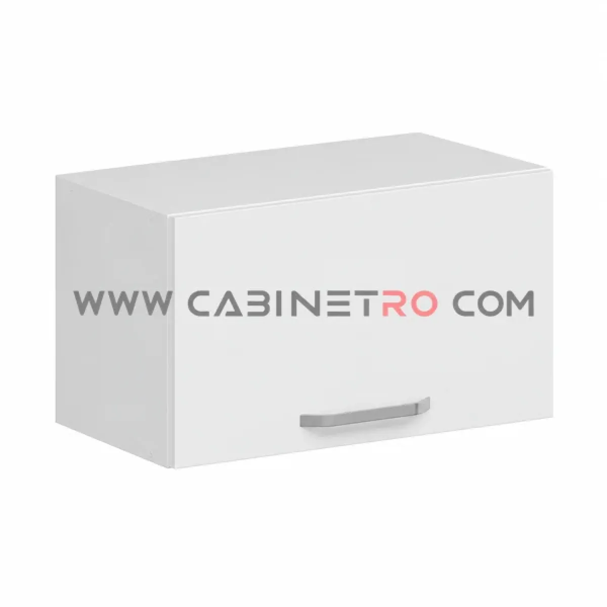 نمای چپ کابینت دیواری سفید عرض 60 ارتفاع 36 عمق ۳۰ سانت کابینت رو