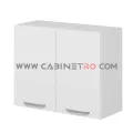 نمای راست کابینت دیواری سفید دو درب 90 سانت ارتفاع ۷۲ سانت کابینت رو