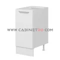 نمای راست کابینت زمینی سفید تک درب ۴۰ سانت کابینت رو