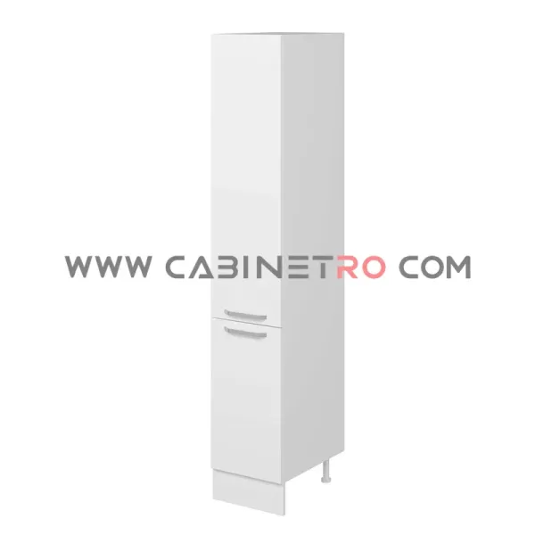 نمای راست کابینت ایستاده سفید 40 سانت ارتفاع 222 سانت کابینت رو
