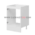 نمای راست کابینت زمینی سفید فر ۶۰ سانت کابینت رو