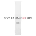 نمای روبرو کابینت ایستاده سفید 45 سانت ارتفاع 240 سانت کابینت رو