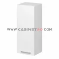 نمای راست کابینت دیواری سفید تک درب عرض 40 ارتفاع ۹۰ سانت کابینت رو