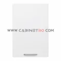 نمای روبرو کابینت دیواری سفید تک درب عرض ۶۰ ارتفاع ۹۰ سانت کابینت رو