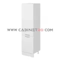 نمای راست کابینت ایستاده سفید 60 سانت ارتفاع 222 سانت کابینت رو