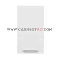 نمای روبرو کابینت دیواری سفید تک درب 40 سانت ارتفاع ۷۲ سانت کابینت رو