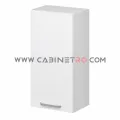 نمای راست کابینت دیواری سفید تک درب عرض 50 ارتفاع ۹۰ سانت کابینت رو